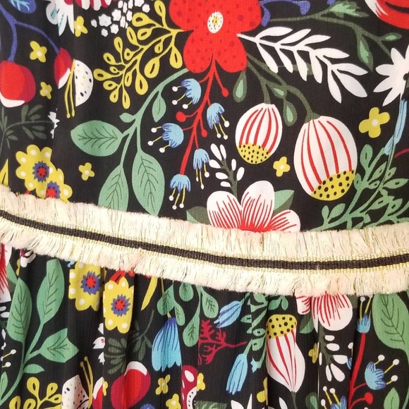 Modcloth 60s Floral Fringe Maxi Traffic People - Picture 8 of 8